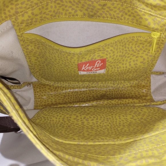 KeyPer Fossil Waxed Canvas Material Messenger Bag - Picture 11 of 16